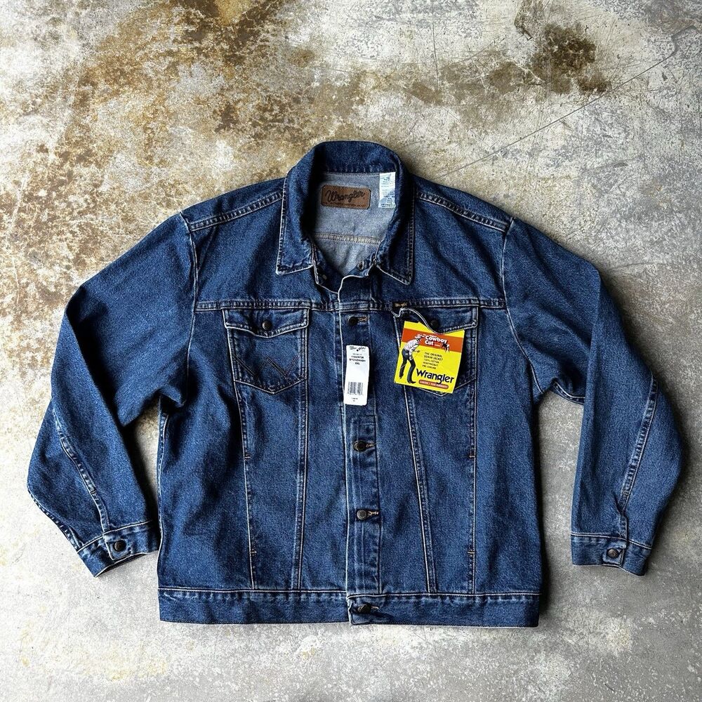 Wrangler Cowboy Cut Denim Jacket XXL Stonewash Western Trucker NWT